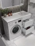 Тумба с раковиной Agger Клин 110 R CLE1100ANWH-SR цвет Белый глянцевый