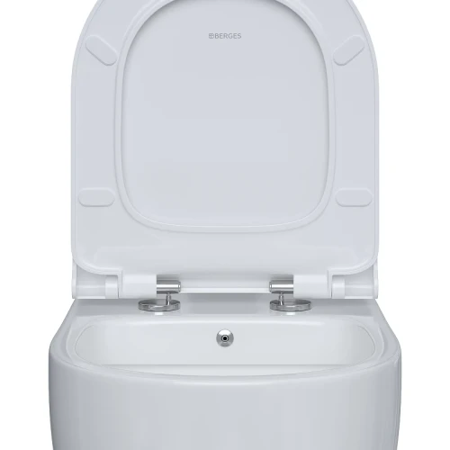 Унитаз Berges Ego XL 082138 подвесной с сиденьем Микролифт фарфор подвесной