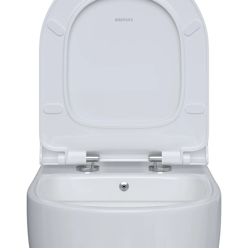 Унитаз Berges Ego XL 082138 подвесной с сиденьем Микролифт фарфор подвесной