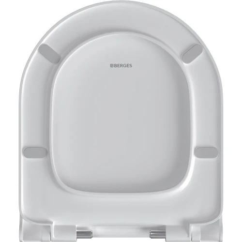 Унитаз Berges Ego XL 082138 подвесной с сиденьем Микролифт фарфор подвесной
