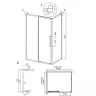 Душевой уголок Grossman Cosmo 100x100 120.K33.02.1010.10.00 профиль Хром стекло прозрачное