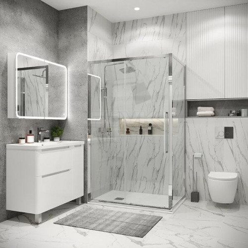 Душевой уголок Grossman Cosmo 100x100 120.K33.02.1010.10.00 профиль Хром стекло прозрачное