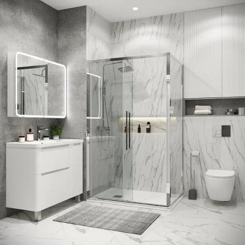 Душевой уголок Grossman Cosmo 100x100 120.K33.02.1010.10.00 профиль Хром стекло прозрачное