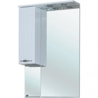 Зеркало со шкафом Bellezza Стелла 65 L 4616010002017 с подсветкой Белое МДФ / ЛДСП, стекло