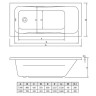 Акриловая ванна C-Bath Muse 170x80 CBQ011001 без гидромассажа