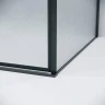 Душевая стенка Grossman Galaxy 100 200.K33.01.100.21.02 профиль Черный матовый стекло шиншилла