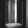 Душевой уголок Cezares Bergamo 100x90 R BERGAMO-W-AH-2-100/90-C-Cr-R профиль Хром стекло прозрачное