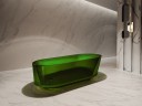 Ванна из полиэфирной смолы Abber Kristall 170х80 AT9706Emerald Зеленая без гидромассажа