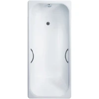 Чугунная ванна Delice Aurora 140x70 DLR230617R с отверстиями под ручки без антискользящего покрытия