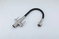 Смеситель для кухни Gappo G4399-65 Сатин Черный нержавеющая сталь
