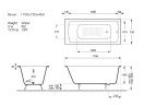 Чугунная ванна Vinsent Veron Devon 170x70 VDV1707045-AS цвет Белый с антискользящим покрытием