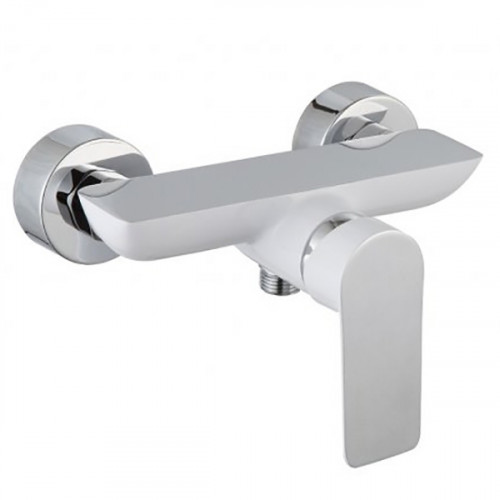 Смеситель для душа Aquanet Arctic AF520-30СW Хром Белый латунь на стену