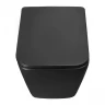 Унитаз Azario Dezi Black AZ-W05-SB подвесной цвет Черный матовый с сиденьем Микролифт