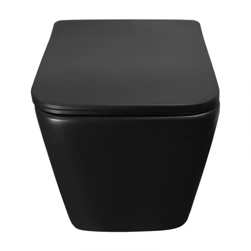 Унитаз Azario Dezi Black AZ-W05-SB подвесной цвет Черный матовый с сиденьем Микролифт