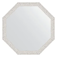 Зеркало Evoform Octagon 63х63 BY 3958 в багетной раме - Чеканка белая 46