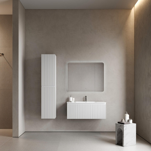 Тумба под раковину Sancos Snob R 1.0 100 SNR1.0100W подвесная цвет Bianco