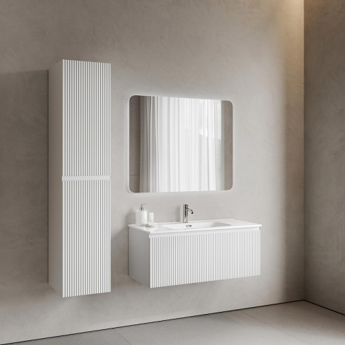 Тумба под раковину Sancos Snob R 1.0 100 SNR1.0100W подвесная цвет Bianco