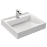 Раковина Aquaton Рейн 60 1A72103KRW010 на стиральную машину Белая искусственный камень (литьевой мрамор) накладная, на стиральную машину