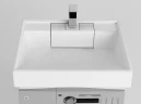 Раковина Aquaton Рейн 60 1A72103KRW010 на стиральную машину Белая искусственный камень (литьевой мрамор) накладная, на стиральную машину