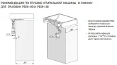 Раковина Aquaton Рейн 60 1A72103KRW010 на стиральную машину Белая искусственный камень (литьевой мрамор) накладная, на стиральную машину
