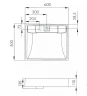 Раковина Aquaton Рейн 60 1A72103KRW010 на стиральную машину Белая искусственный камень (литьевой мрамор) накладная, на стиральную машину