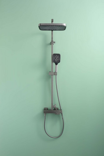 Душевая система Raglo R02.24.09 Графит матовый латунь на стену