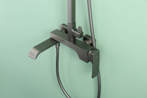 Душевая система Raglo R02.24.09 Графит матовый латунь на стену