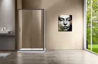 Душевой уголок Vincea Garda 120x90 VSR-1G9012CLGM профиль Вороненая сталь стекло прозрачное