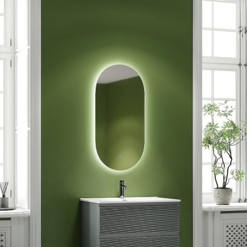 Зеркало Sancos Oval 55 OV55C с подсветкой с сенсорным выключателем и диммером
