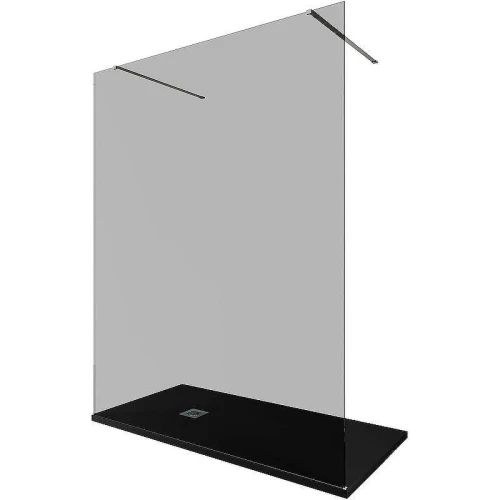 Душевая перегородка Allen Brau Infinity 2 160 3.21056.BA.T профиль Серебро браш стекло тонированное