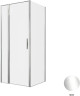 Душевой уголок Allen Brau Priority 90x80 3.31025.00+3.31040.00 цвет профиля Хром стекло прозрачное