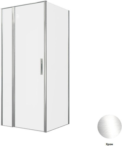 Душевой уголок Allen Brau Priority 90x80 3.31025.00+3.31040.00 цвет профиля Хром стекло прозрачное