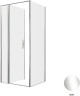 Душевой уголок Allen Brau Priority 90x80 3.31025.00+3.31040.00 цвет профиля Хром стекло прозрачное