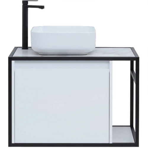 Тумба под раковину Aquanet Nova Lite Loft 75L 261650 подвесная Белый глянец МДФ / ЛДСП