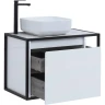 Тумба под раковину Aquanet Nova Lite Loft 75L 261650 подвесная Белый глянец МДФ / ЛДСП