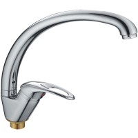Смеситель для кухни Haiba HB4115-2 Хром однорычажный