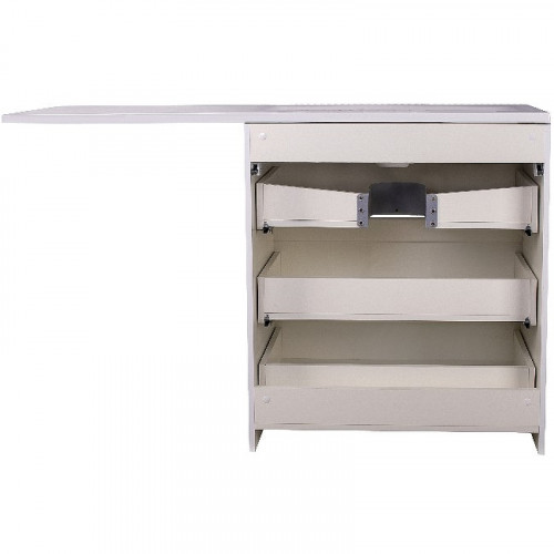 Тумба под раковину Style Line Даллас 130 Люкс Plus СС-00000558 Белая МДФ / ЛДСП