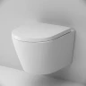 Комплект унитаза с инсталляцией AM.PM Sense FlashClean IS100151.741701 с сиденьем Микролифт и клавишей смыва Хром глянцевый фарфор подвесной