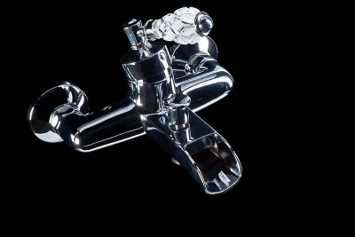 Смеситель для ванны Boheme Vogue Crystal 223-CRST Хром латунь на стену