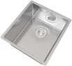 Кухонная мойка Florentina Оптима-400 OHM.360.400.В.10.S.10 Нержавеющая сталь сатинированная нержавеющая сталь встраиваемый