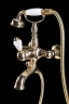 Смеситель для ванны Boheme Crystal 283-CRST Золото латунь на стену