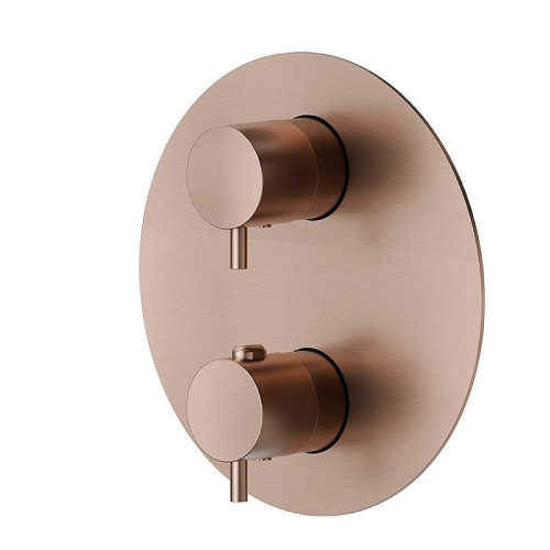 Смеситель для душа Newform X-Steel 316 69663EX.59.067 с термостатом цвет Copper Bronze