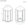 Душевой уголок AM.PM Above 80x80 W9XG-401-8080-BT профиль Черный матовый стекло прозрачное