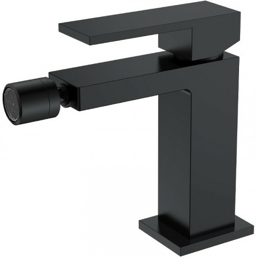 Смеситель для биде Boheme Qubic 476-B Черный матовый латунь