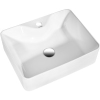 Раковина Runo Lavello 48 00-00001449 Белая фарфор накладная