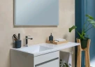 Тумба с раковиной Aquanet Токио 110 L 239208 подвесная Белая МДФ / ЛДСП