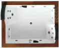 Акриловая ванна Gemy Gemy 186x151 G9052 II B R С гидромассажем