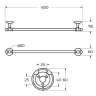 Полотенцедержатель Art&Max Antic Crystal AM-E-2624SJ-Br Бронза