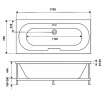 Акриловая ванна WellWant Arcadia 170x70 WWVS1211W без гидромассажа