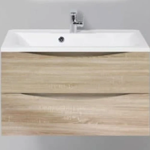Тумба под раковину BelBagno Marino 80 MARINO-800-2C-SO-WO-P подвесная Rovere Bianco МДФ / ЛДСП